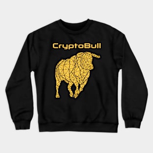 The Golden Bull: A Crypto Symbol of Prosperity Crewneck Sweatshirt